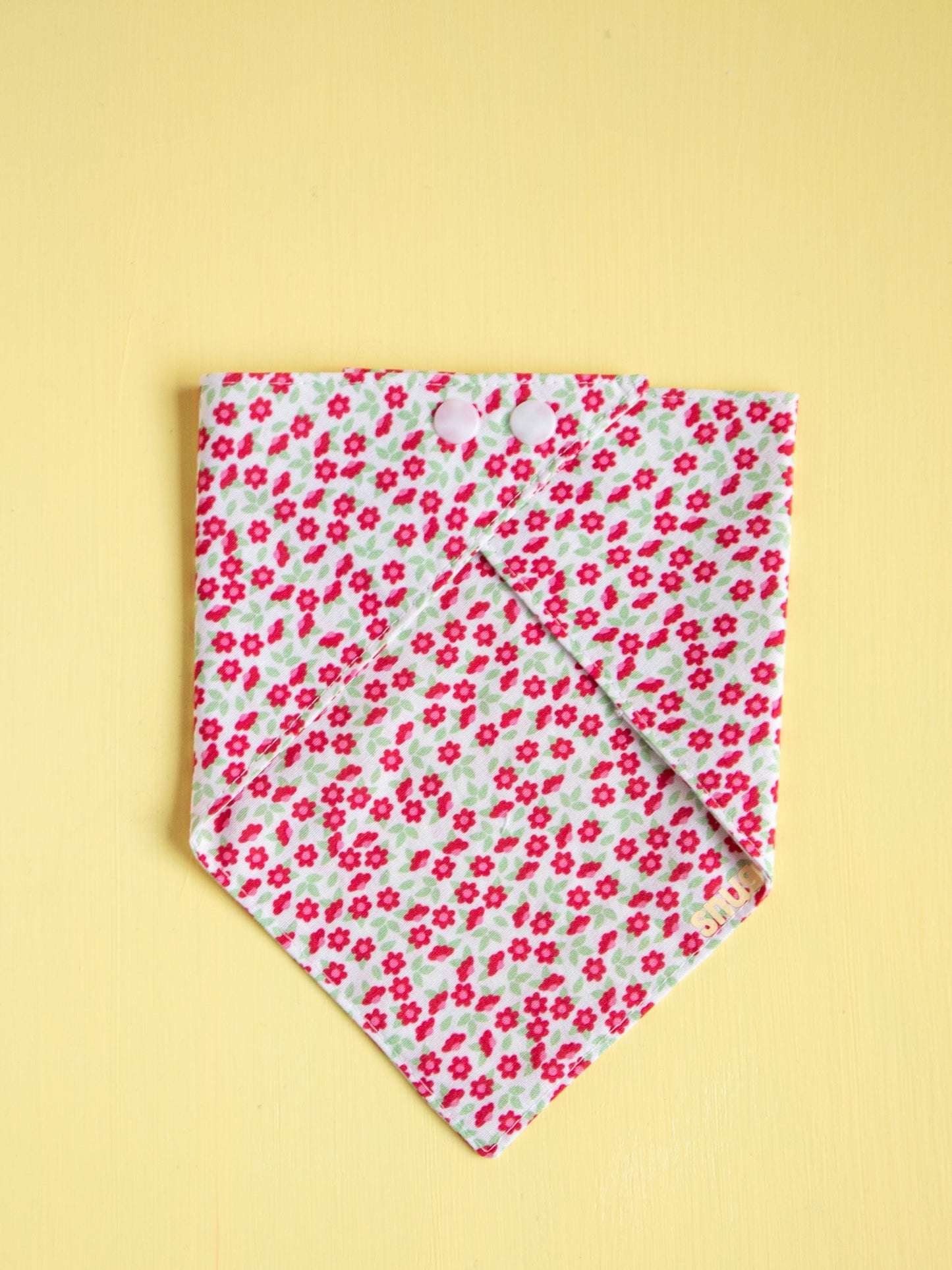 Red Blossom Snap Bandana