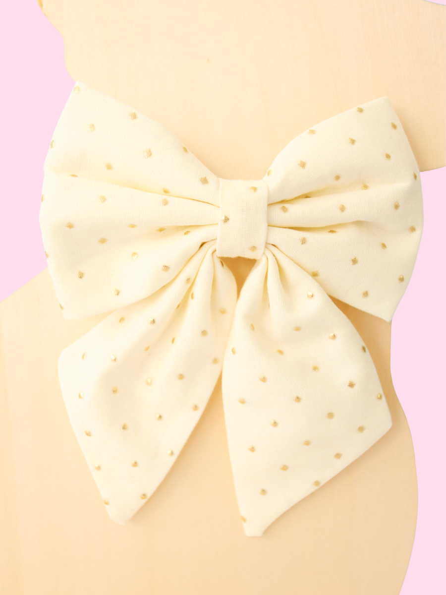 Champagne Luxe Pet Sailor Bow