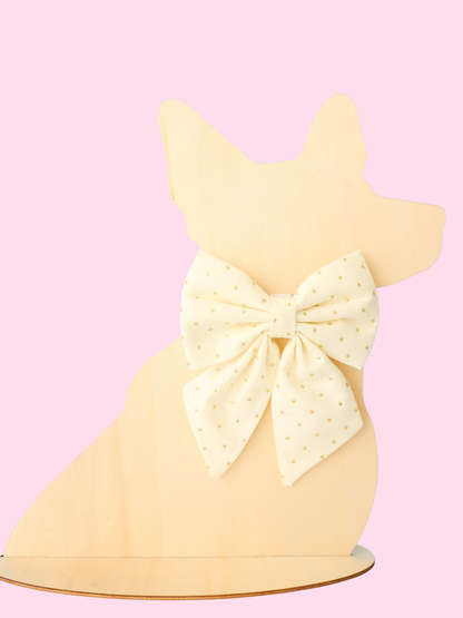 Champagne Luxe Pet Sailor Bow