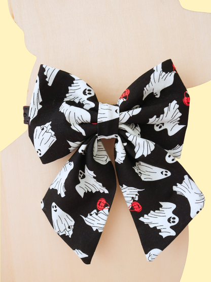 Midnight Ghosties Pet Sailor Bow