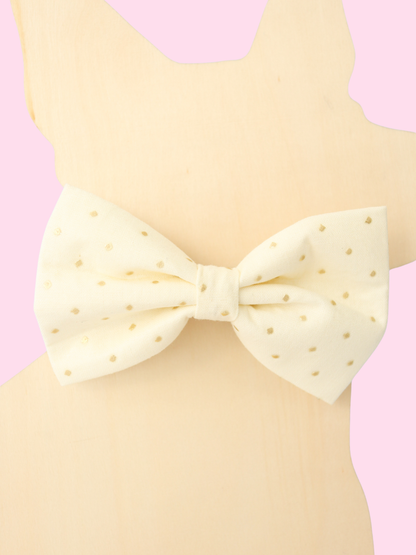 Champagne Luxe Pet Bow Tie
