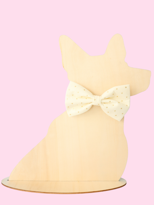 Champagne Luxe Pet Bow Tie