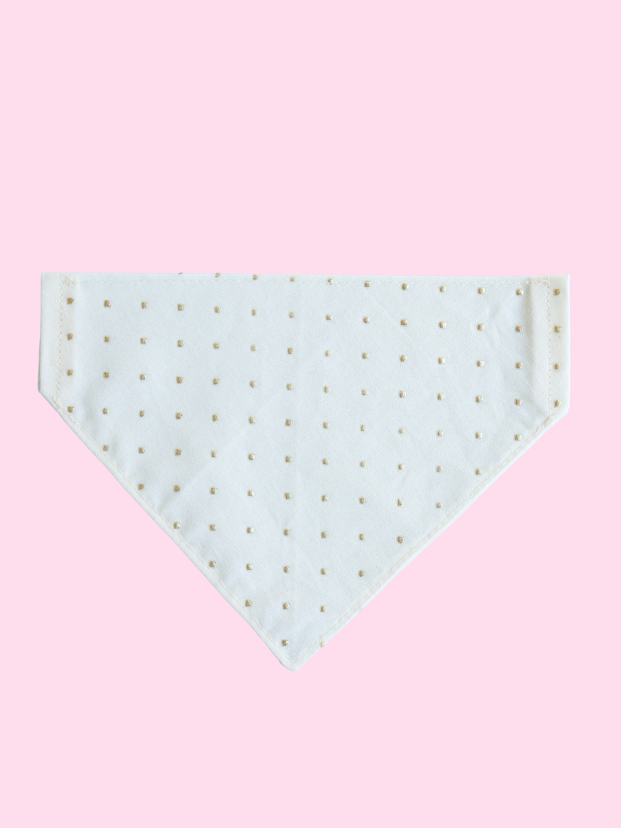 Champagne Luxe Over the Collar Bandana