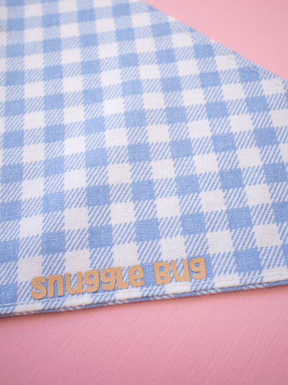 Bluebell Gingham Over the Collar Bandana