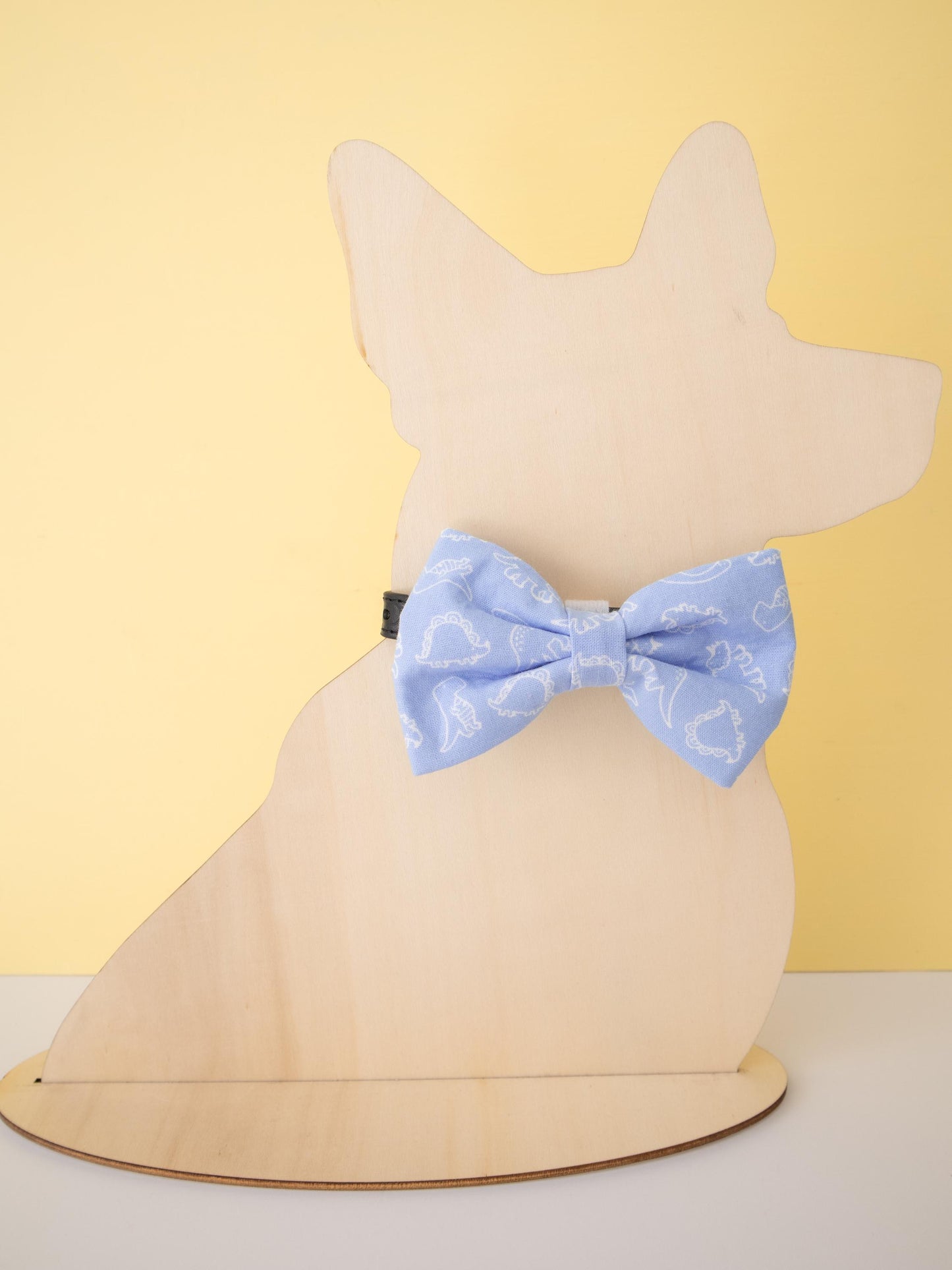 Blue Dinosaur Pet Bow Tie