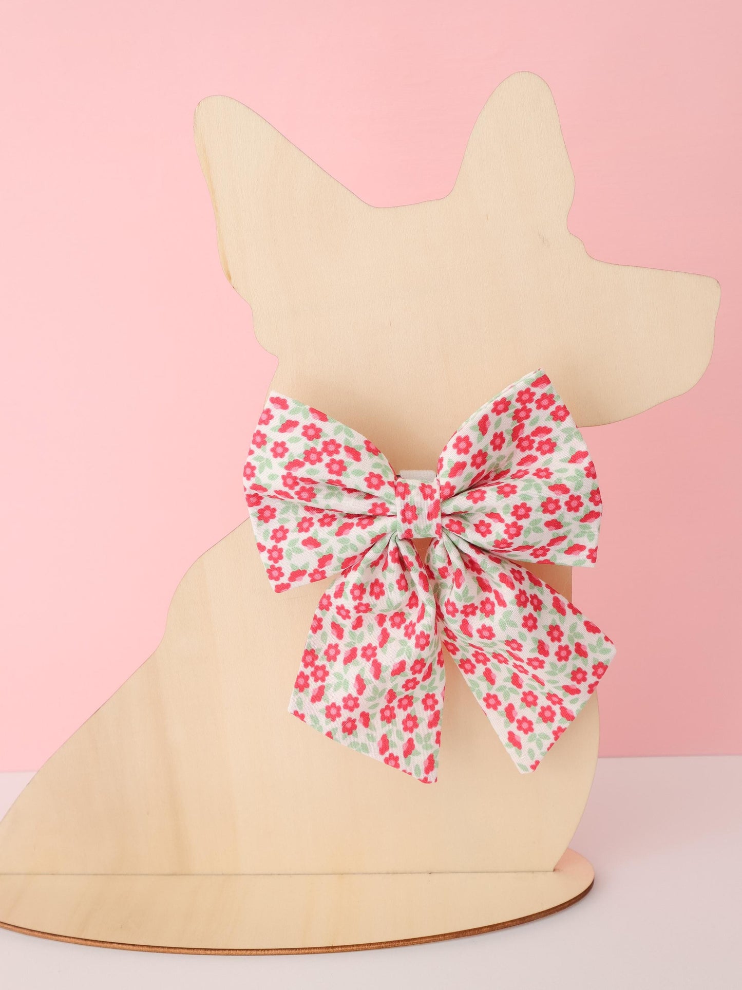 Red Blossom Pet Sailor Bow