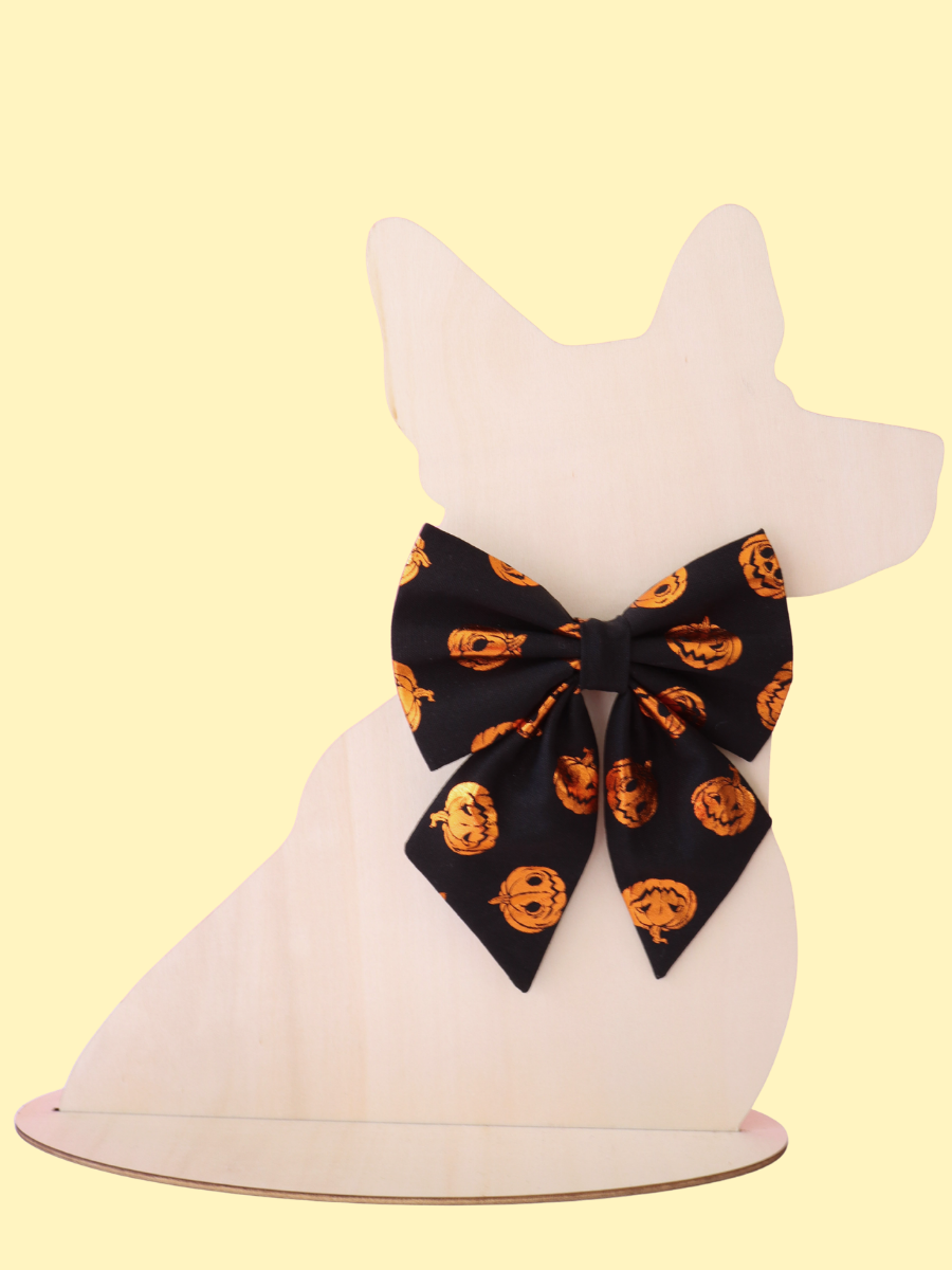 Pumpkin Party Pet Sailor Bow