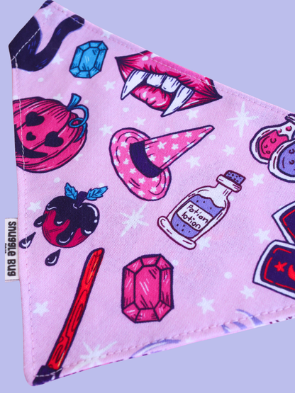 Witchy Wonders Over the Collar Bandana