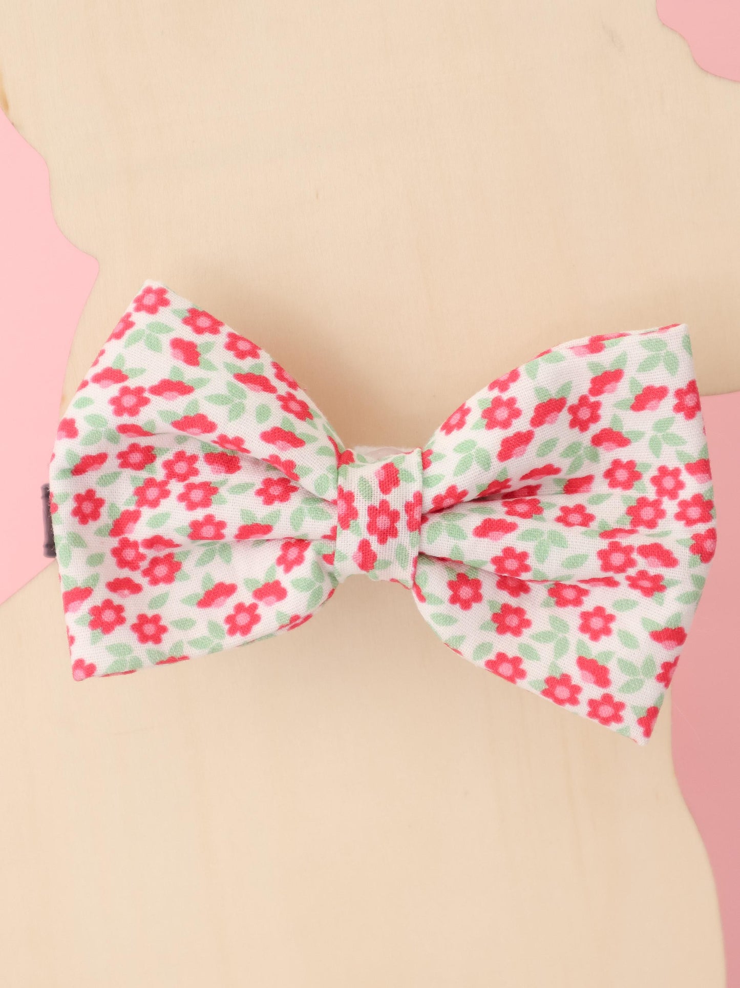 Red Blossom Pet Bow Tie
