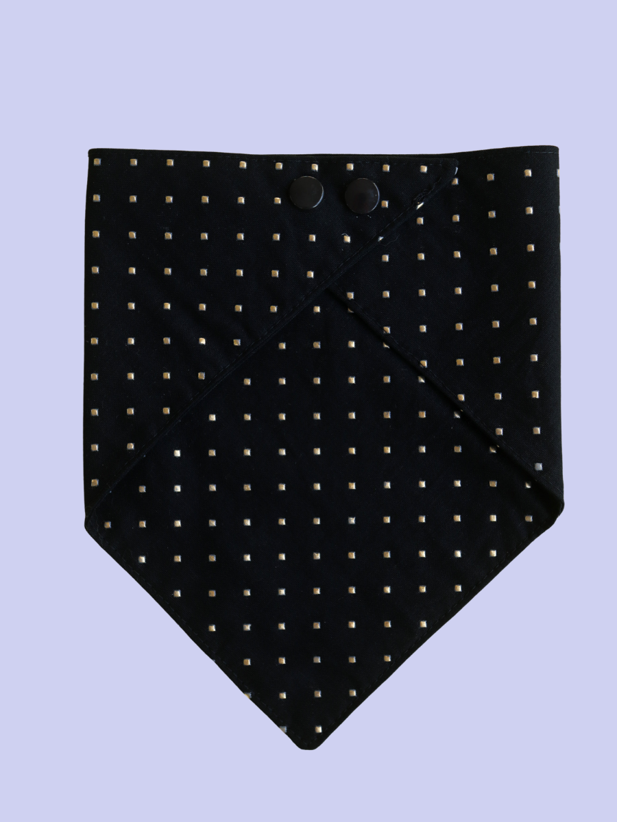 Black Tie Luxe Snap Bandana