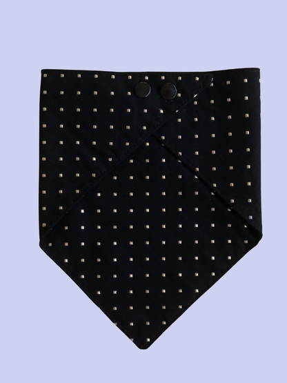 Black Tie Luxe Snap Bandana
