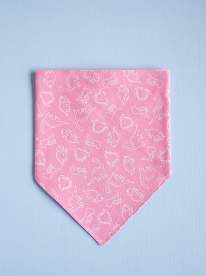 Pink Dinosaur Snap Bandana