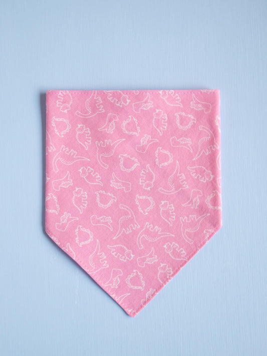 Pink Dinosaur Snap Bandana