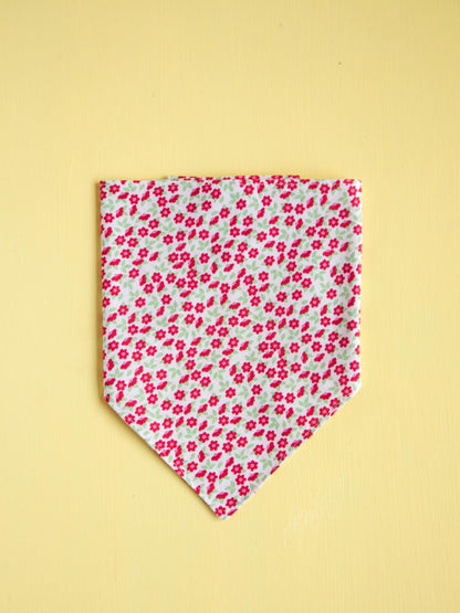 Red Blossom Snap Bandana