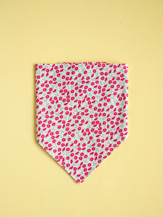 Red Blossom Snap Bandana