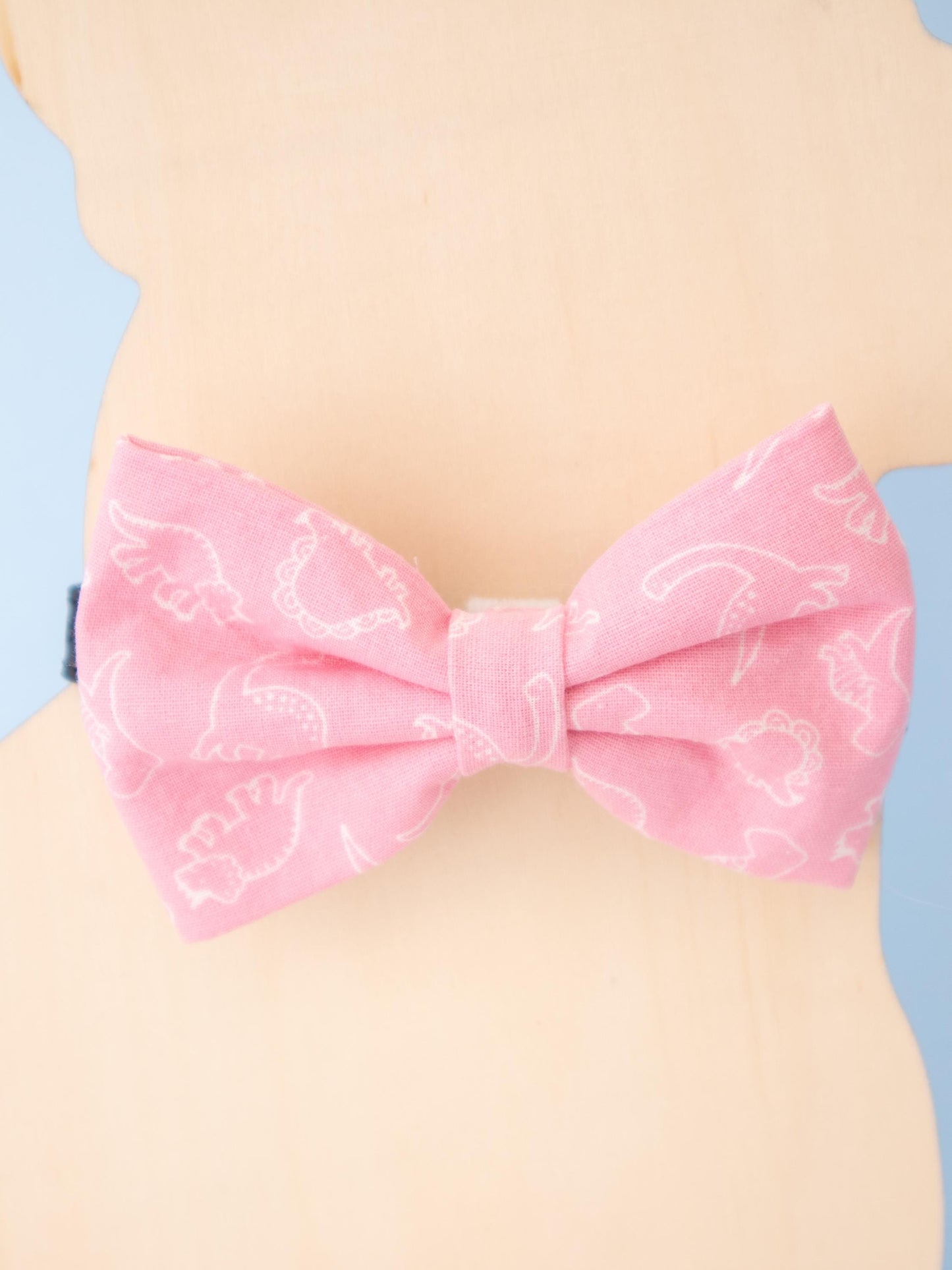 Pink Dinosaur Pet Bow Tie