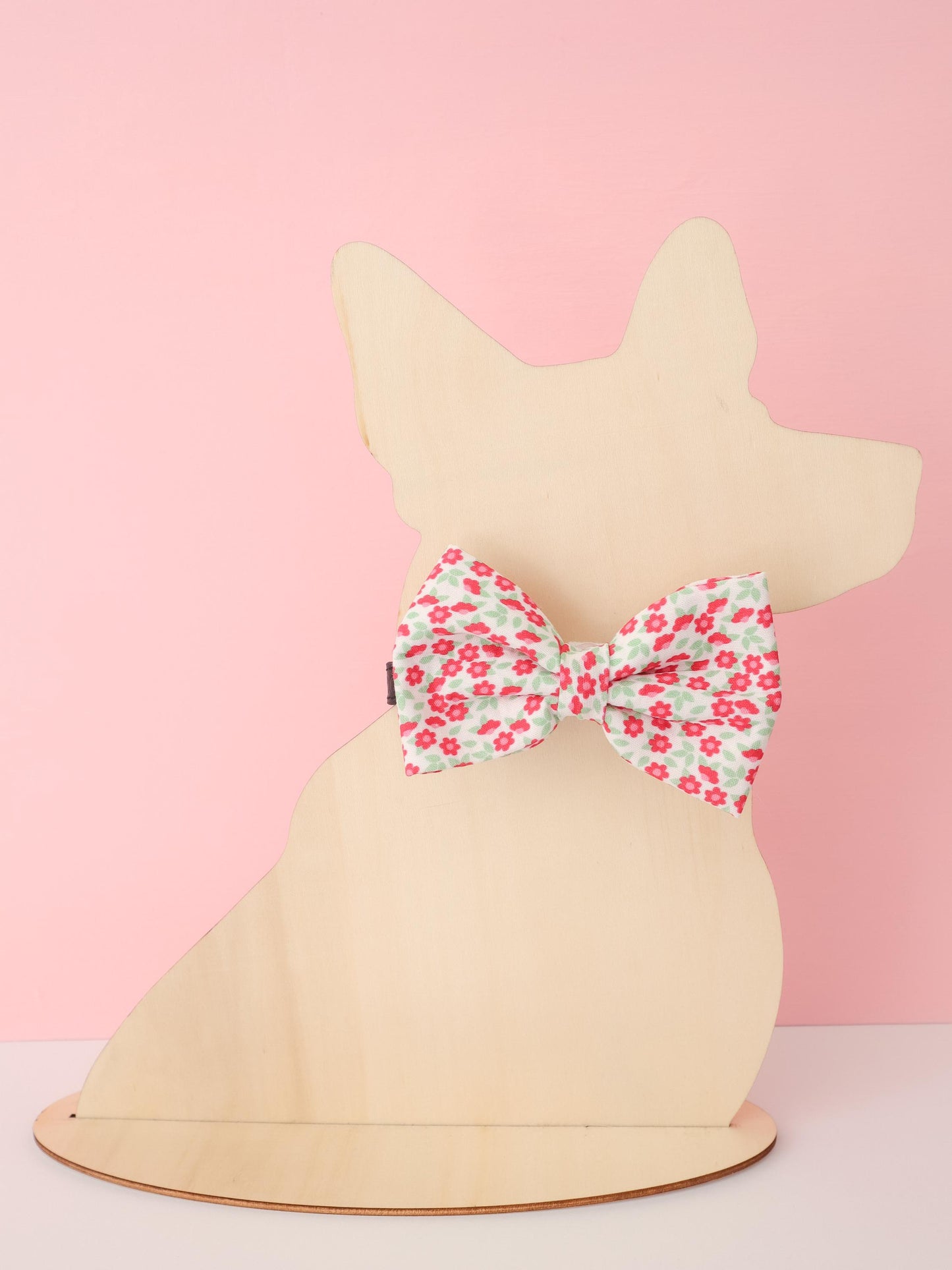 Red Blossom Pet Bow Tie