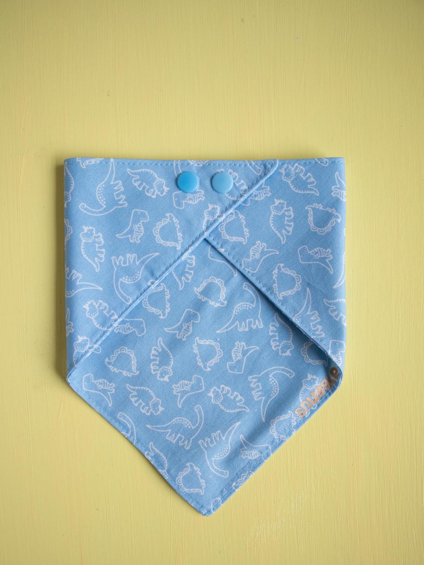Blue Dinosaur Snap Bandana