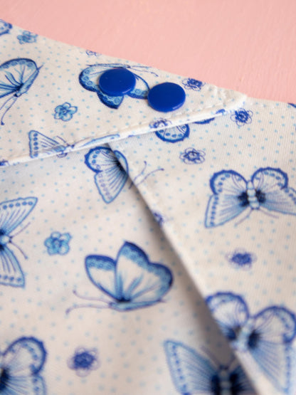 Butterfly Breeze Plaid Snap Bandana