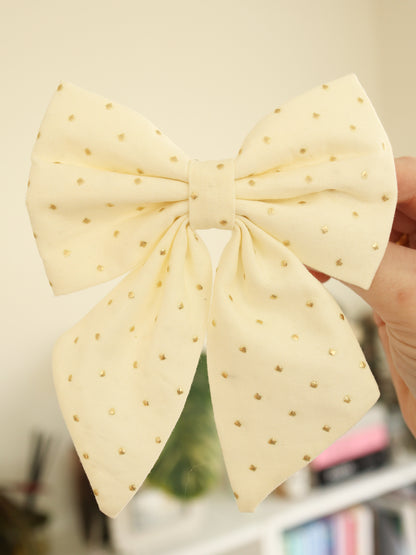 Champagne Luxe Hair Bow