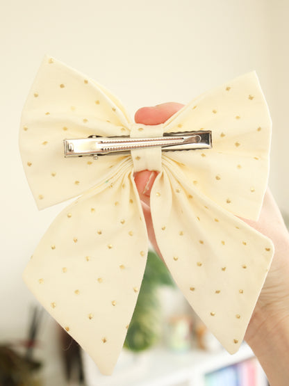 Champagne Luxe Hair Bow