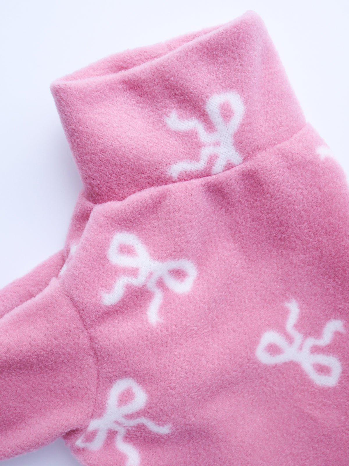 Blush Bow Fleece Pet Jumper