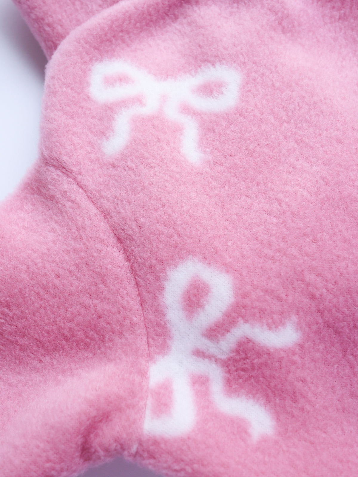 Blush Bow Fleece Pet Jumper