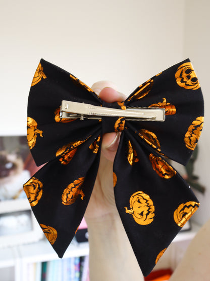 Pumpkin Party Hair Bow