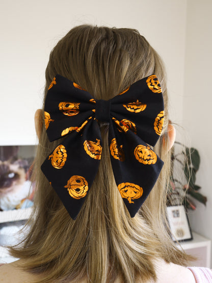 Pumpkin Party Hair Bow
