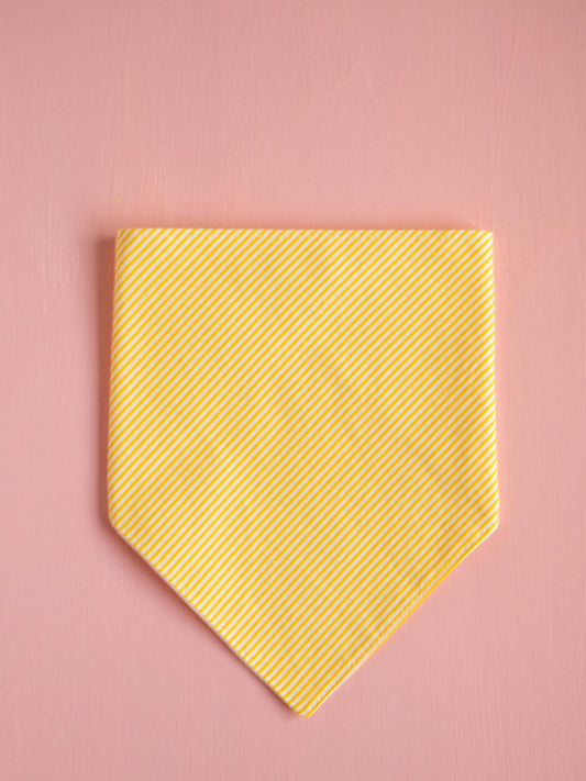 Lemon Sorbet Stripe Snap Bandana