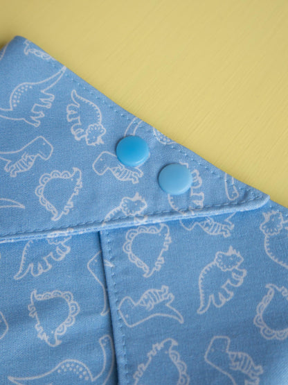 Blue Dinosaur Snap Bandana
