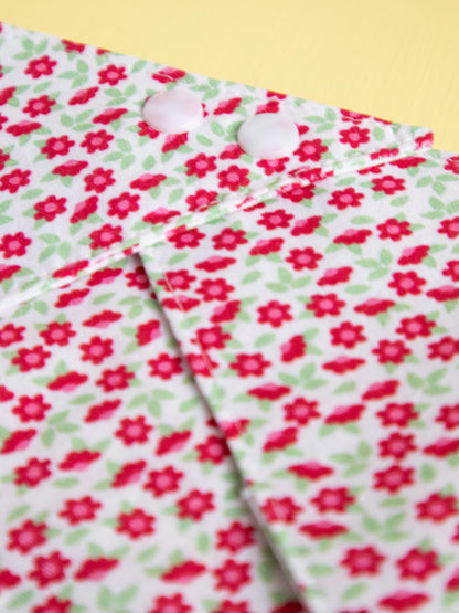 Red Blossom Snap Bandana