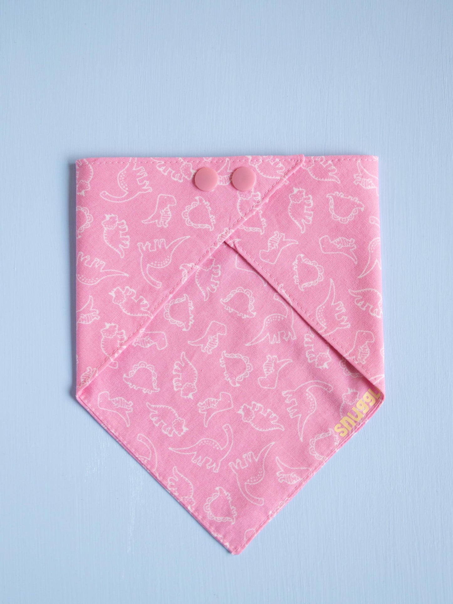 Pink Dinosaur Snap Bandana