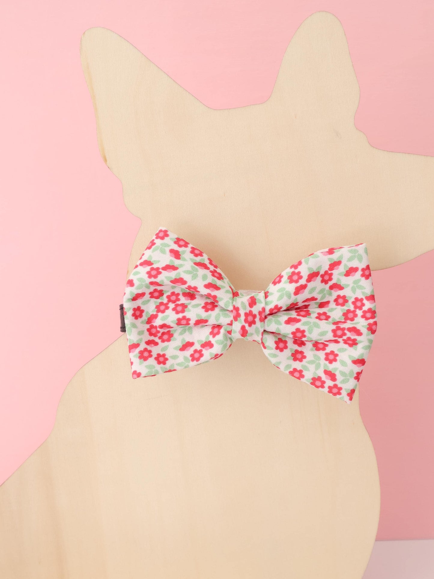 Red Blossom Pet Bow Tie