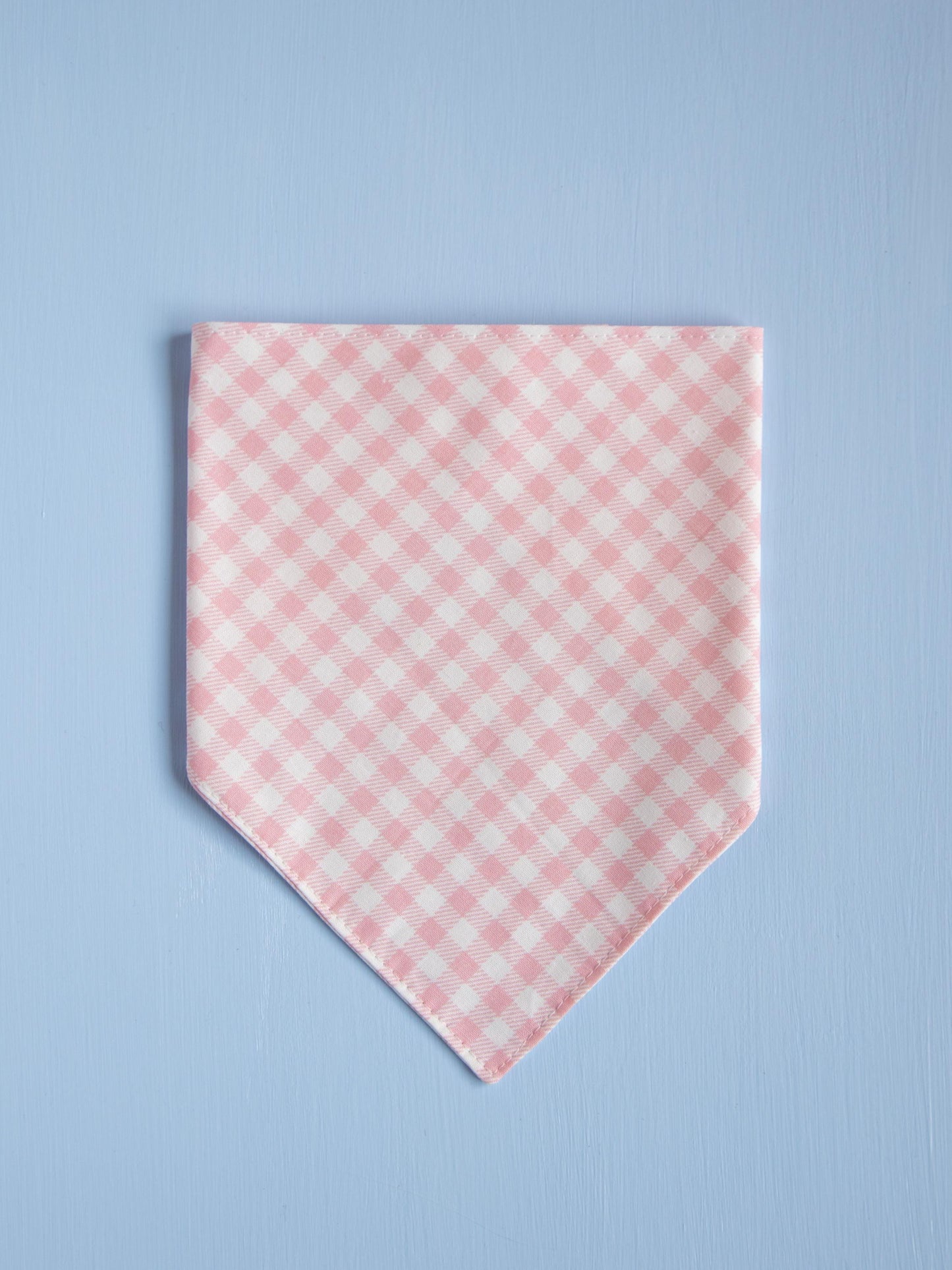 Strawberry Pink Gingham Snap Bandana