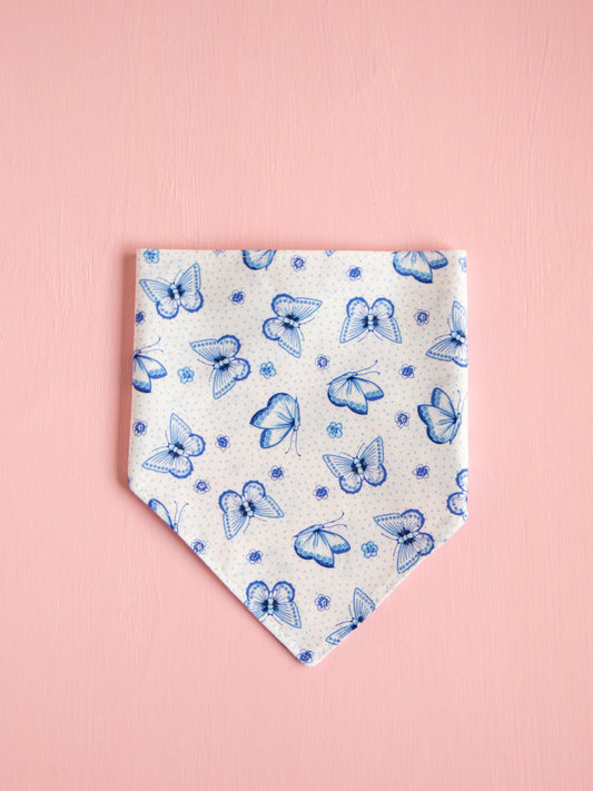 Butterfly Breeze Plaid Snap Bandana
